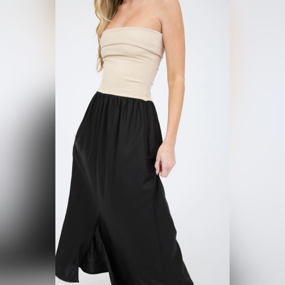 #544 🛑45 M,L Fabulous Strapless Midi Dress - Picture 2 of 8